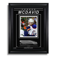 Connor McDavid Edmonton Oilers Engraved Framed Photo - First Goal - Heritage Hockey™