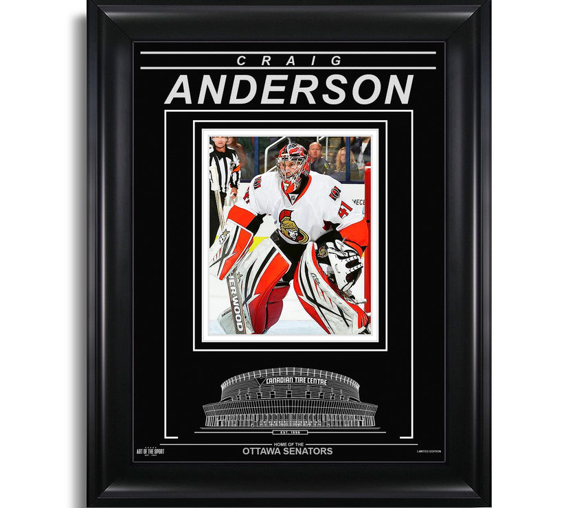 Craig Anderson Ottawa Senators Engraved Framed Photo - Focus - Heritage Hockey™