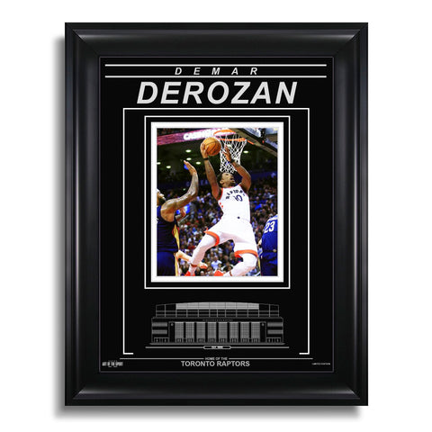 DeMar DeRozan Toronto Raptors Engraved Framed Photo - Action Airborne