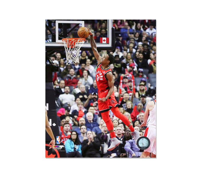 DeMar DeRozan Toronto Raptors Engraved Framed Photo - Action Dunk - Heritage Hockey™