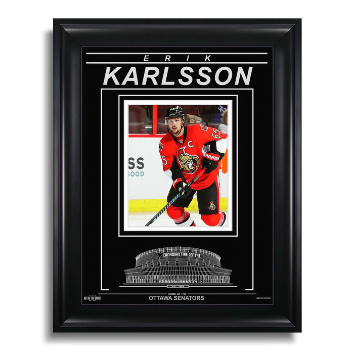 Erik Karlsson Ottawa Senators Engraved Framed Photo - Action - Heritage Hockey™