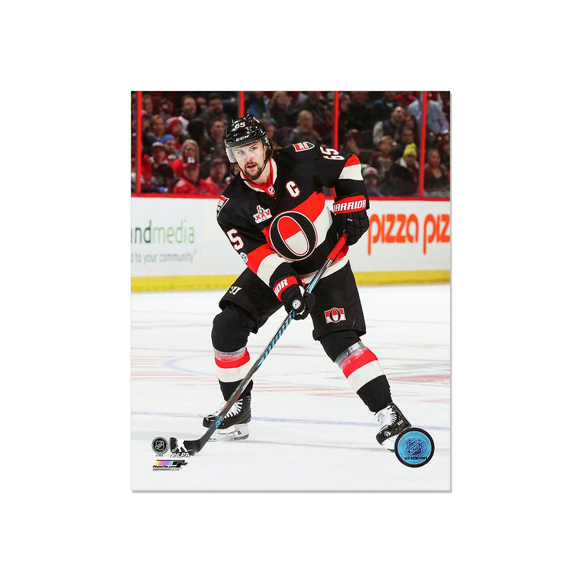 Erik Karlsson Ottawa Senators Engraved Framed Photo - Action Third - Heritage Hockey™