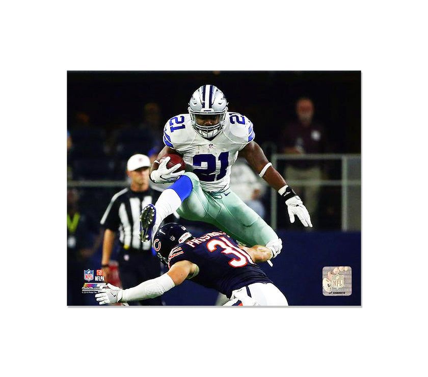 Ezekiel Elliott Dallas Cowboys Engraved Framed Photo - Action