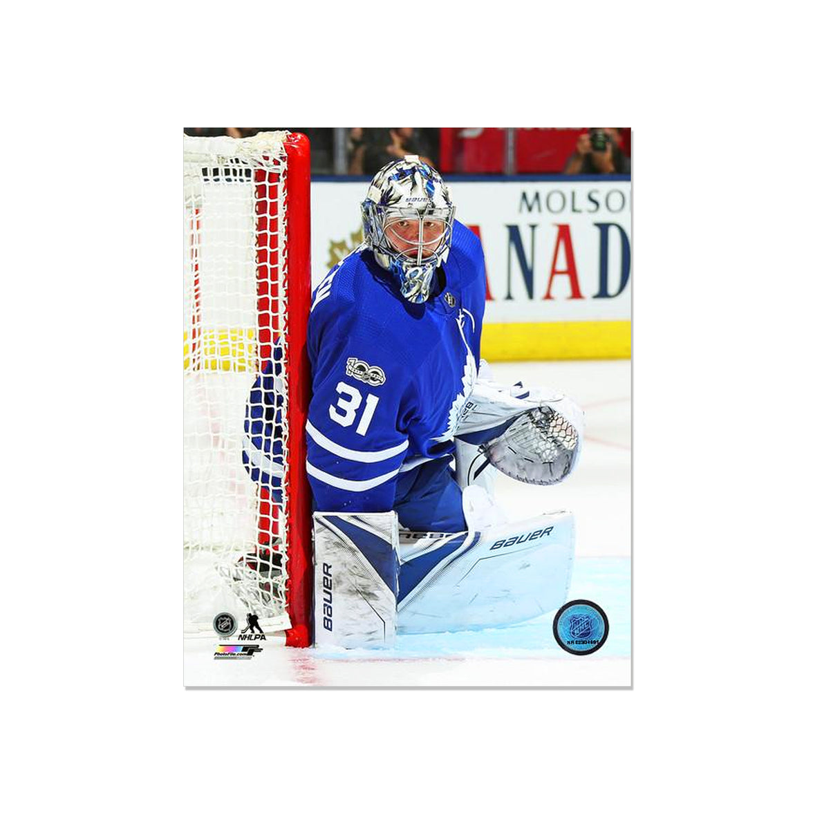 Frederik Andersen Toronto Maple Leafs Engraved Framed Photo - Focus - Heritage Hockey™