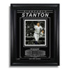 Giancarlo Stanton New York Yankees Engraved Framed Photo - Action