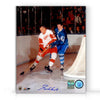Gordie Howe Signed Detroit Red Wings Battle 8X10 Photo