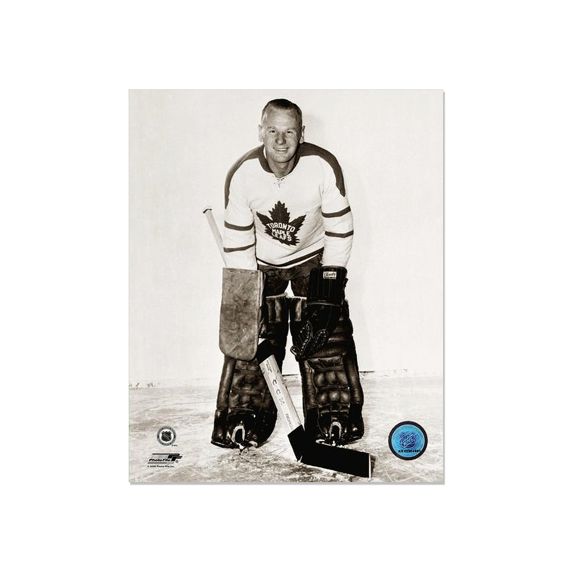 Johnny Bower Toronto Maple Leafs Engraved Framed Photo - Still - Heritage Hockey™