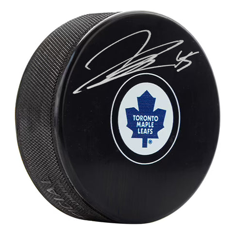 Jonathan Bernier Signed Toronto Maple Leafs Puck