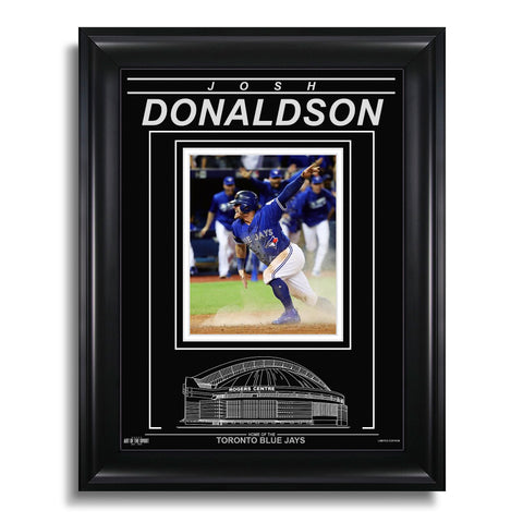 Josh Donaldson Toronto Blue Jays Engraved Framed Photo - 2016 ALDS Slide