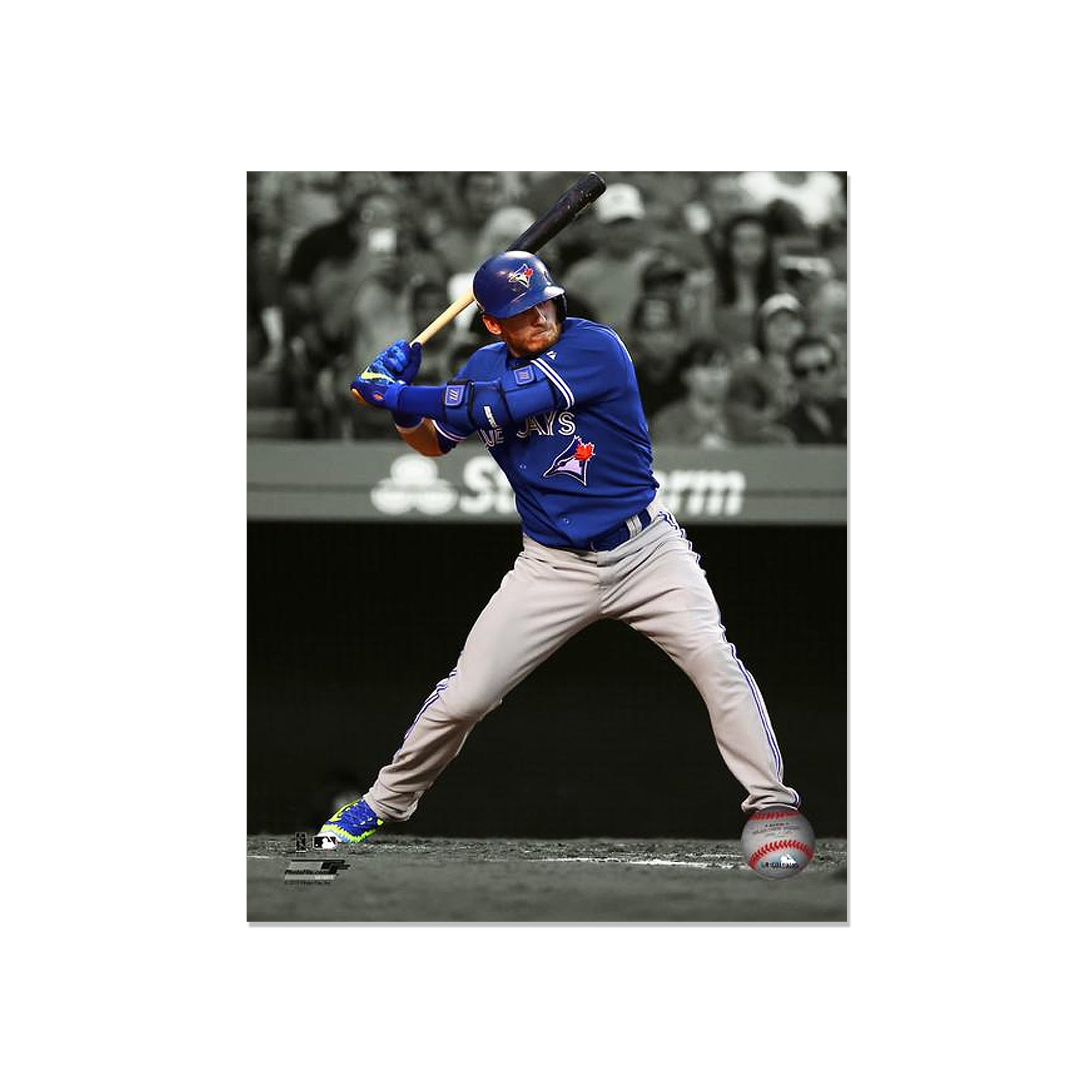 Josh Donaldson Toronto Blue Jays Engraved Framed Photo - Action Spotlight Vertical - Heritage Hockey™
