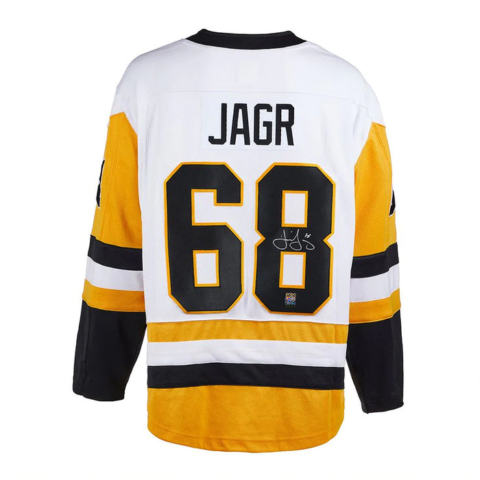 Jaromir Jagr Signed Pittsburgh Penguins Fanatics Breakaway Away White Jersey