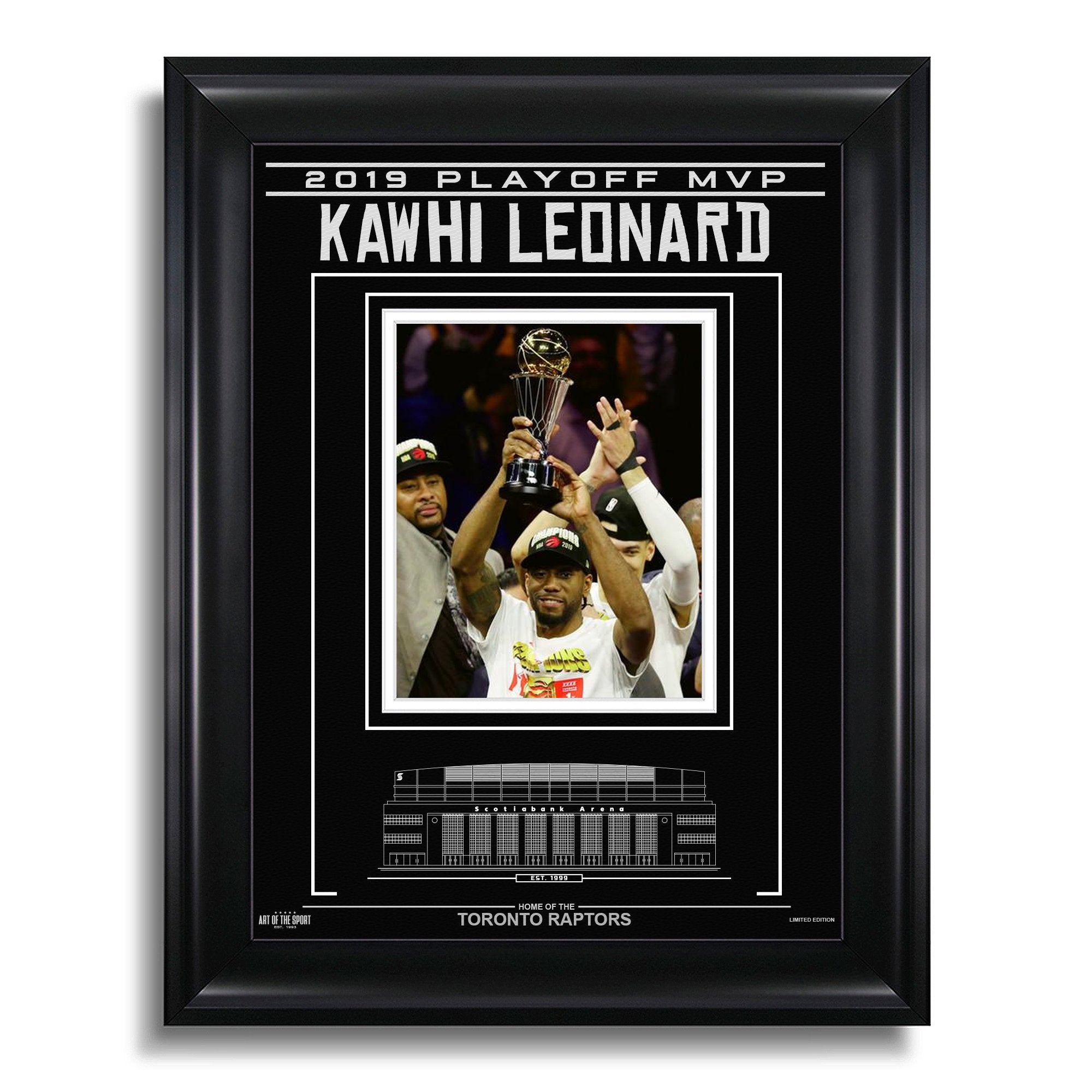Kawhi Leonard Toronto Raptors Engraved Framed Photo - 2019 Playoff MVP