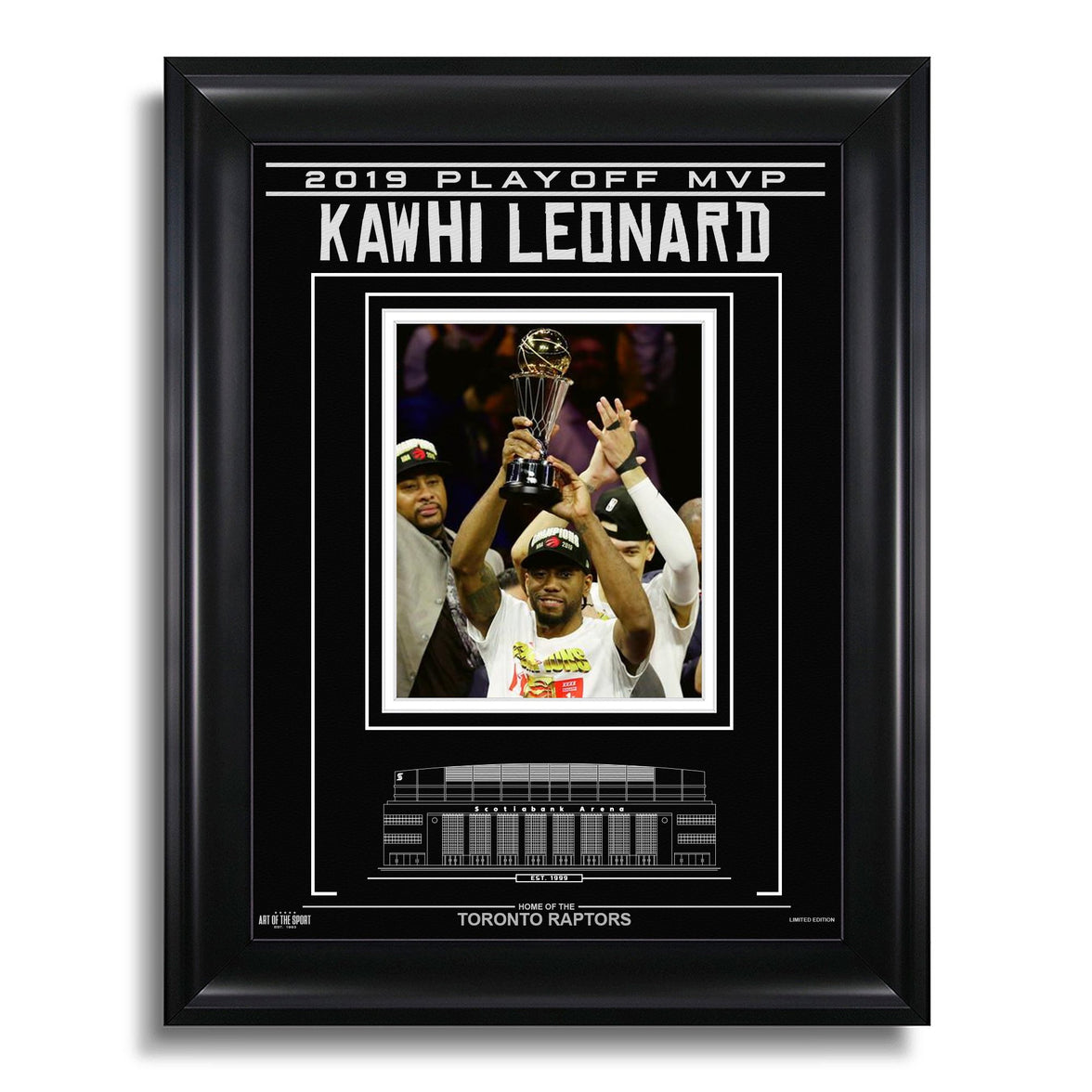 Kawhi Leonard Toronto Raptors Engraved Framed Photo - 2019 Playoff MVP