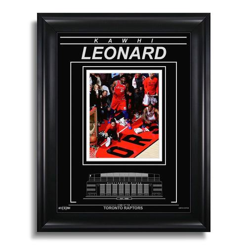 Kawhi Leonard Toronto Raptors Engraved Framed Photo - A Moment In Time