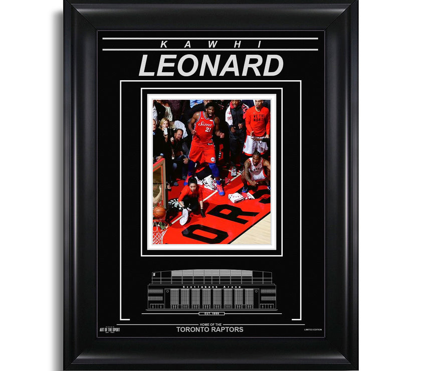 Kawhi Leonard Toronto Raptors Engraved Framed Photo - A Moment In Time