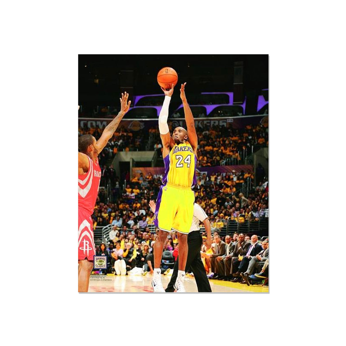 Kobe Bryant Los Angeles Lakers Engraved Framed Photo - Action
