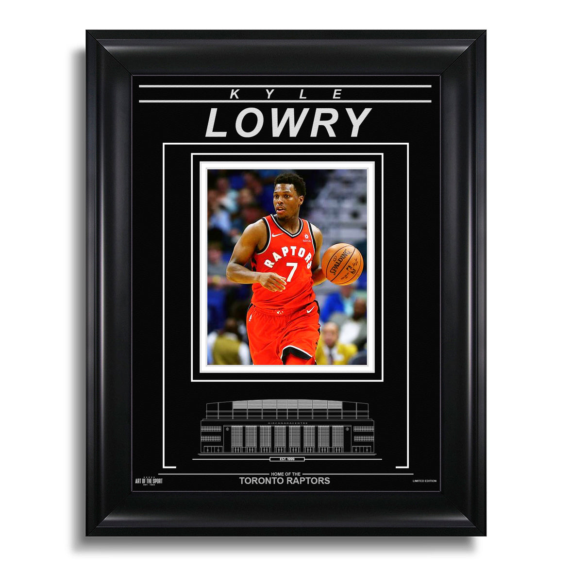 Kyle Lowry Toronto Raptors Engraved Framed Photo - Action Focus - Heritage Hockey™