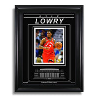 Kyle Lowry Toronto Raptors Engraved Framed Photo - Action Focus - Heritage Hockey™