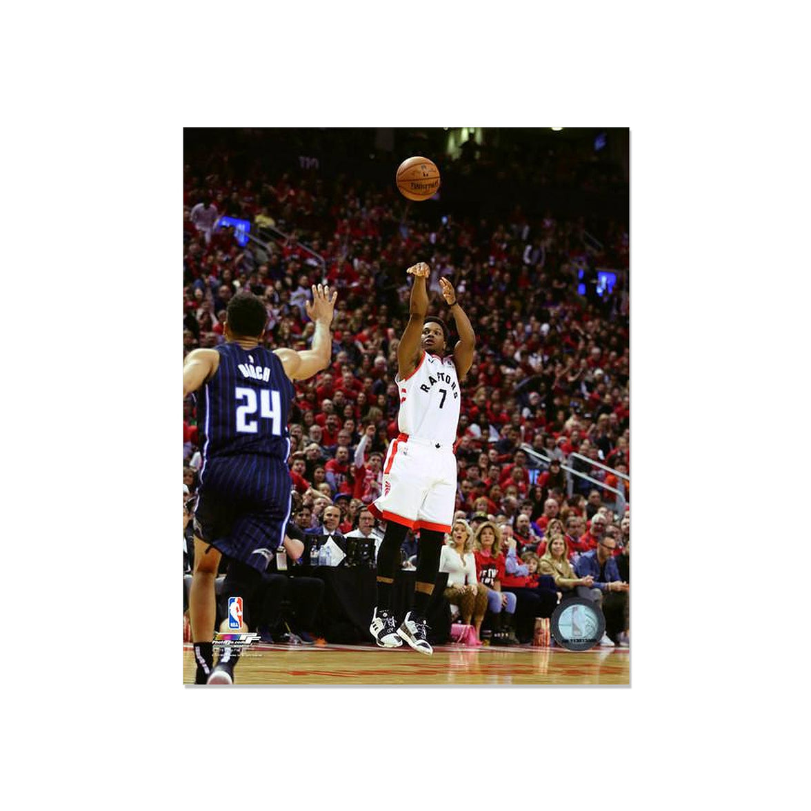 Kyle Lowry Toronto Raptors Engraved Framed Photo - Action Shot