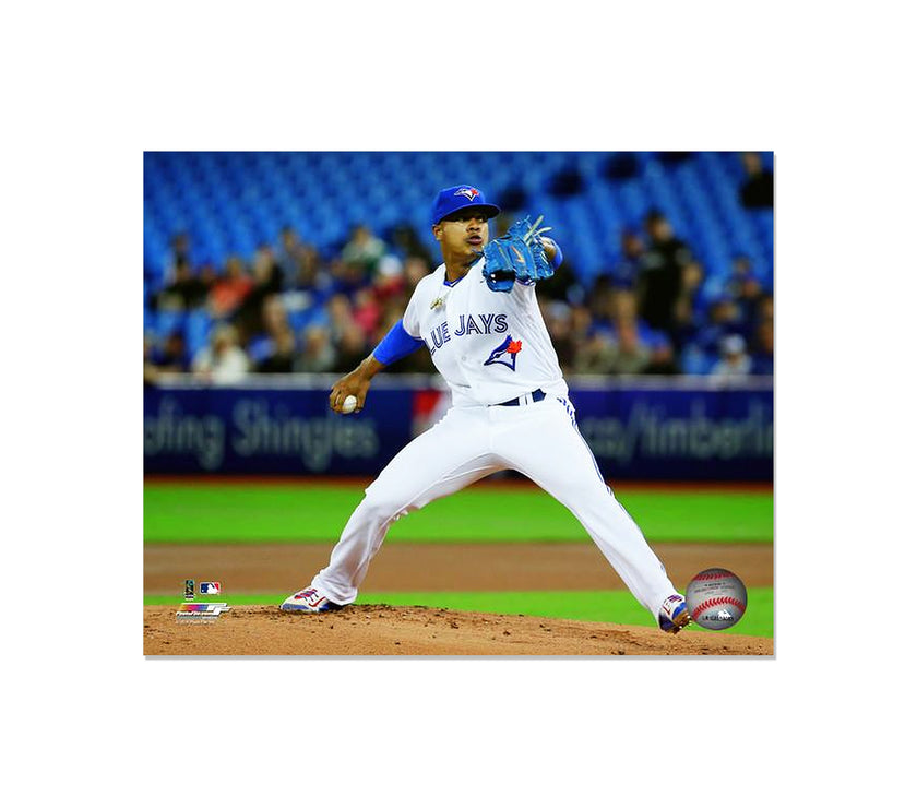 Marcus Stroman Toronto Blue Jays Engraved Framed Photo - Action Pitch Horizontal - Heritage Hockey™
