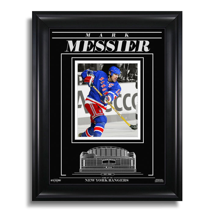 Mark Messier New York Rangers Engraved Framed Photo - Action - Heritage Hockey™