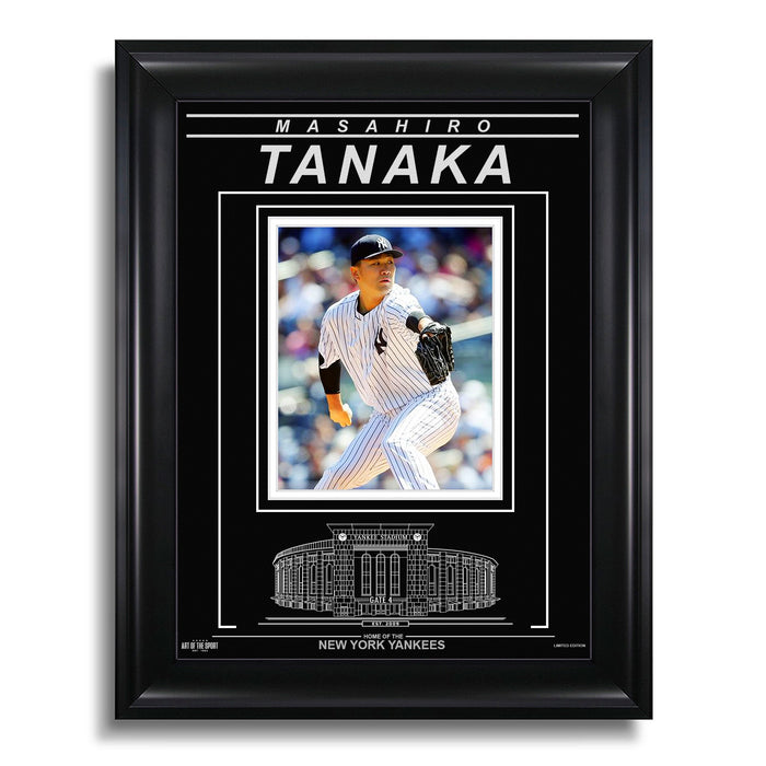 Masahiro Tanaka New York Yankees Engraved Framed Photo - Focus - Heritage Hockey™