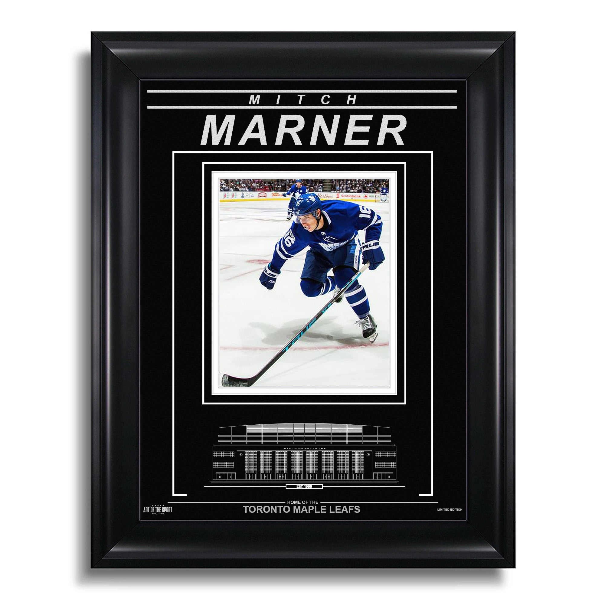 Mitch Marner Toronto Maple Leafs Engraved Framed Photo - Action Skate - Heritage Hockey™