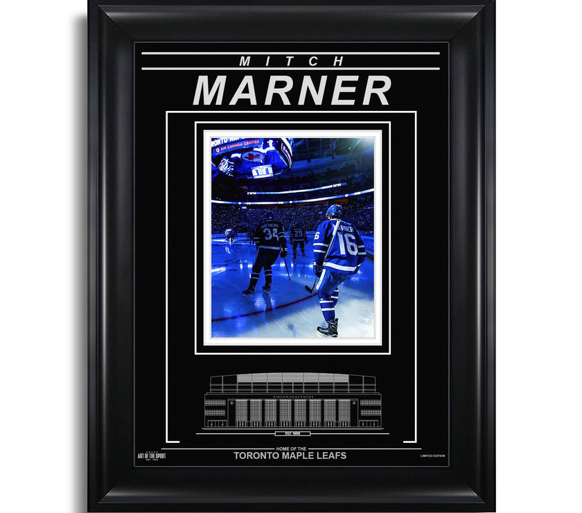 Mitch Marner Toronto Maple Leafs Engraved Framed Photo - Opening Ceremony - Heritage Hockey™