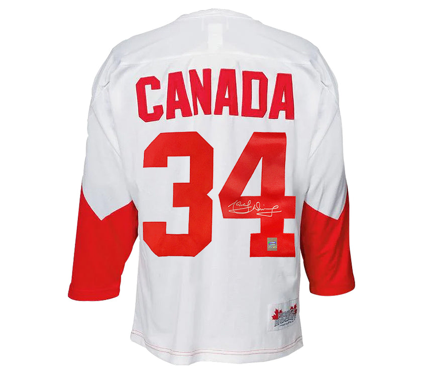 Marcel Dionne Signed Team Canada 1972 Summit Series Away White Jersey