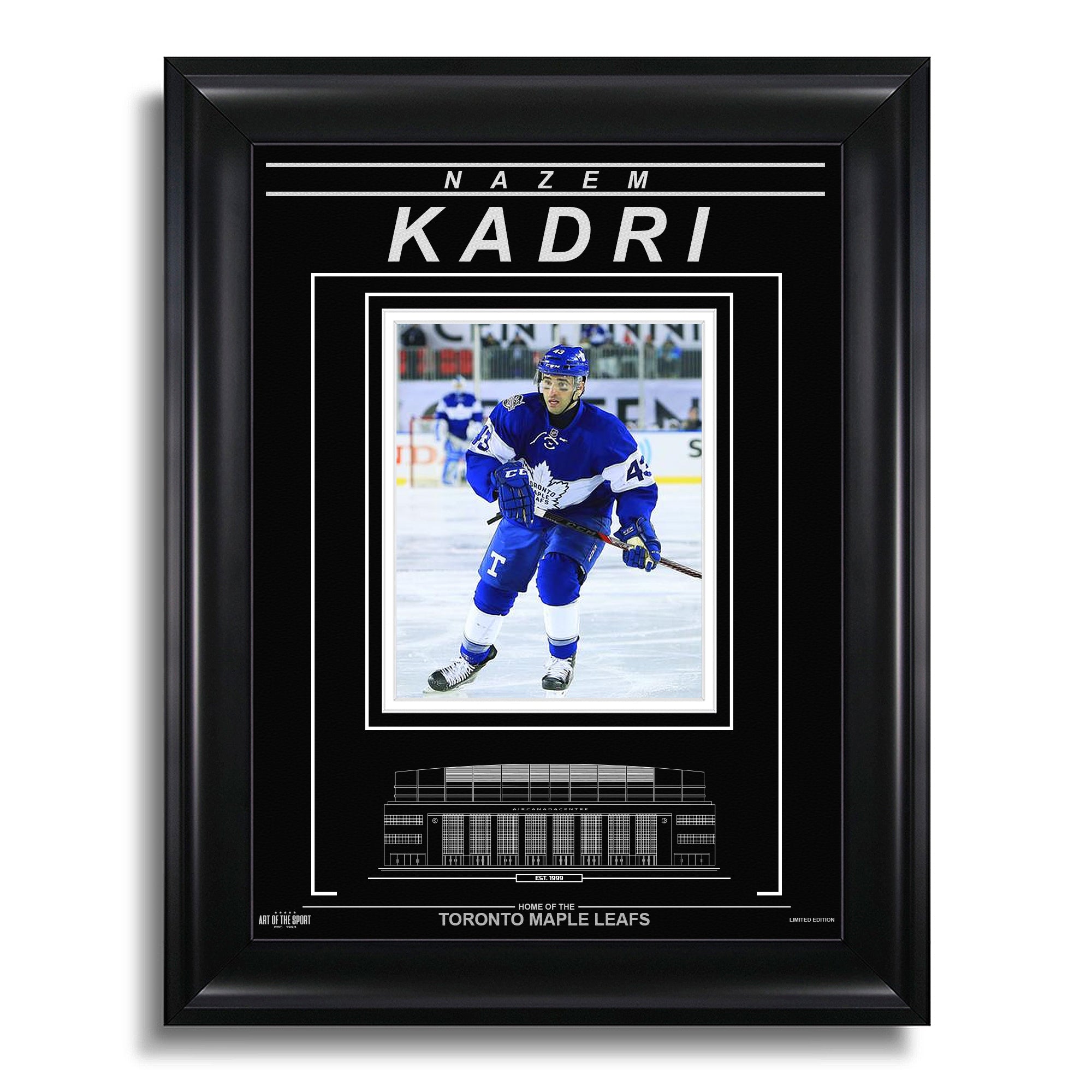 Nazem Kadri Toronto Maple Leafs Engraved Framed Photo - Centennial Classic - Heritage Hockey™