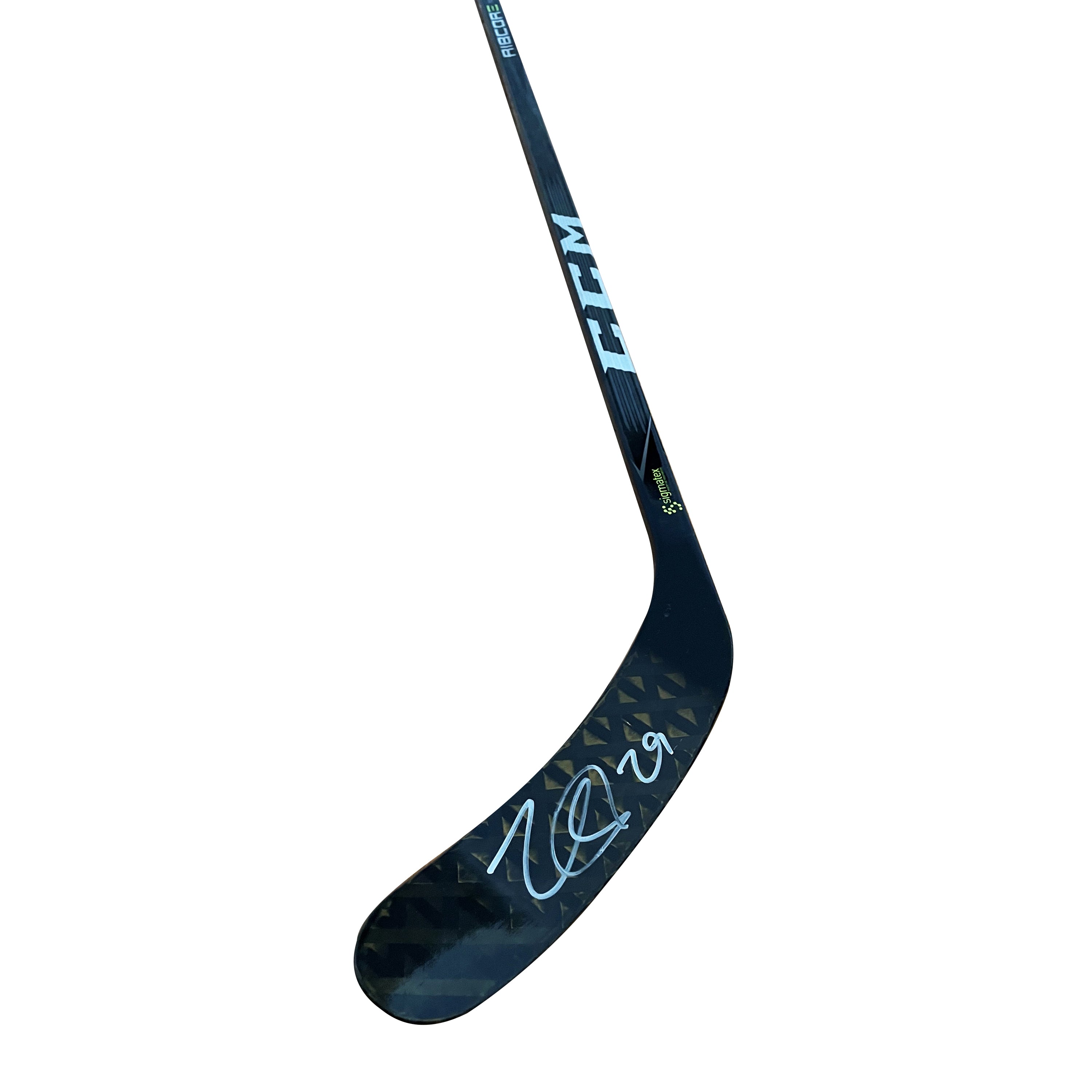 Nathan MacKinnon Signed Colorado Avalanche 2017/18 Game Issued CCM Hockey Stick