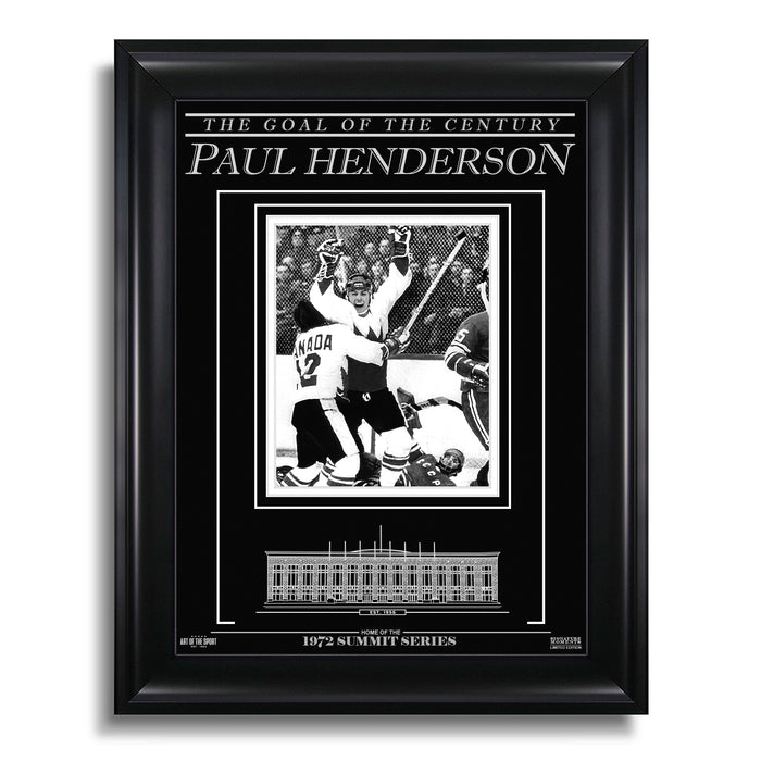 Paul Henderson Team Canada 1972 Engraved Framed Photo - The Goal of the Century - Heritage Hockey™