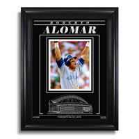 Roberto Alomar Toronto Blue Jays Engraved Framed Photo - 1992 ALCS Home Run - Heritage Hockey™