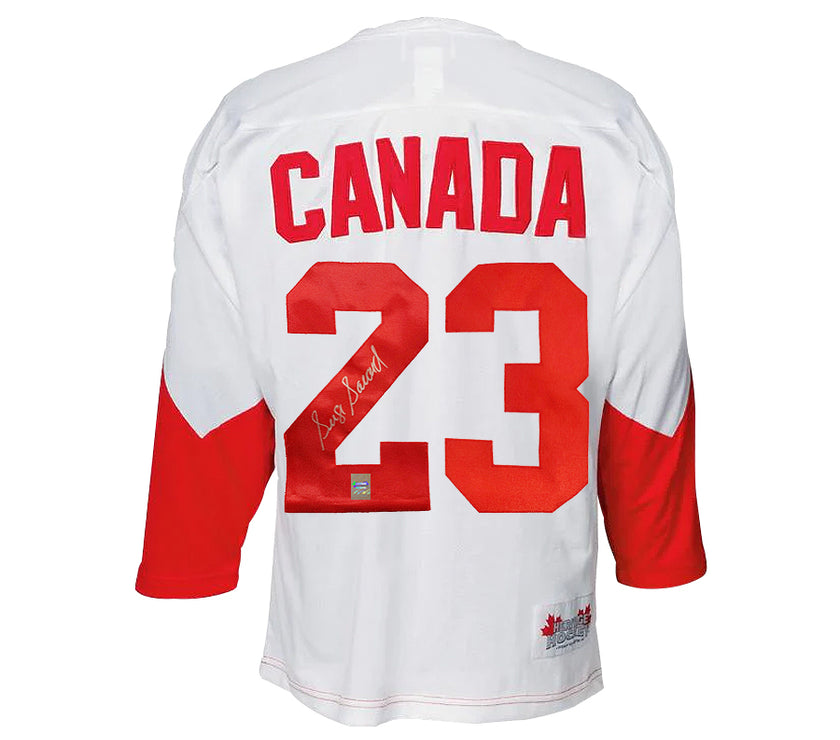 Serge Savard Signed Team Canada 1972 Summit Series Away White Jersey