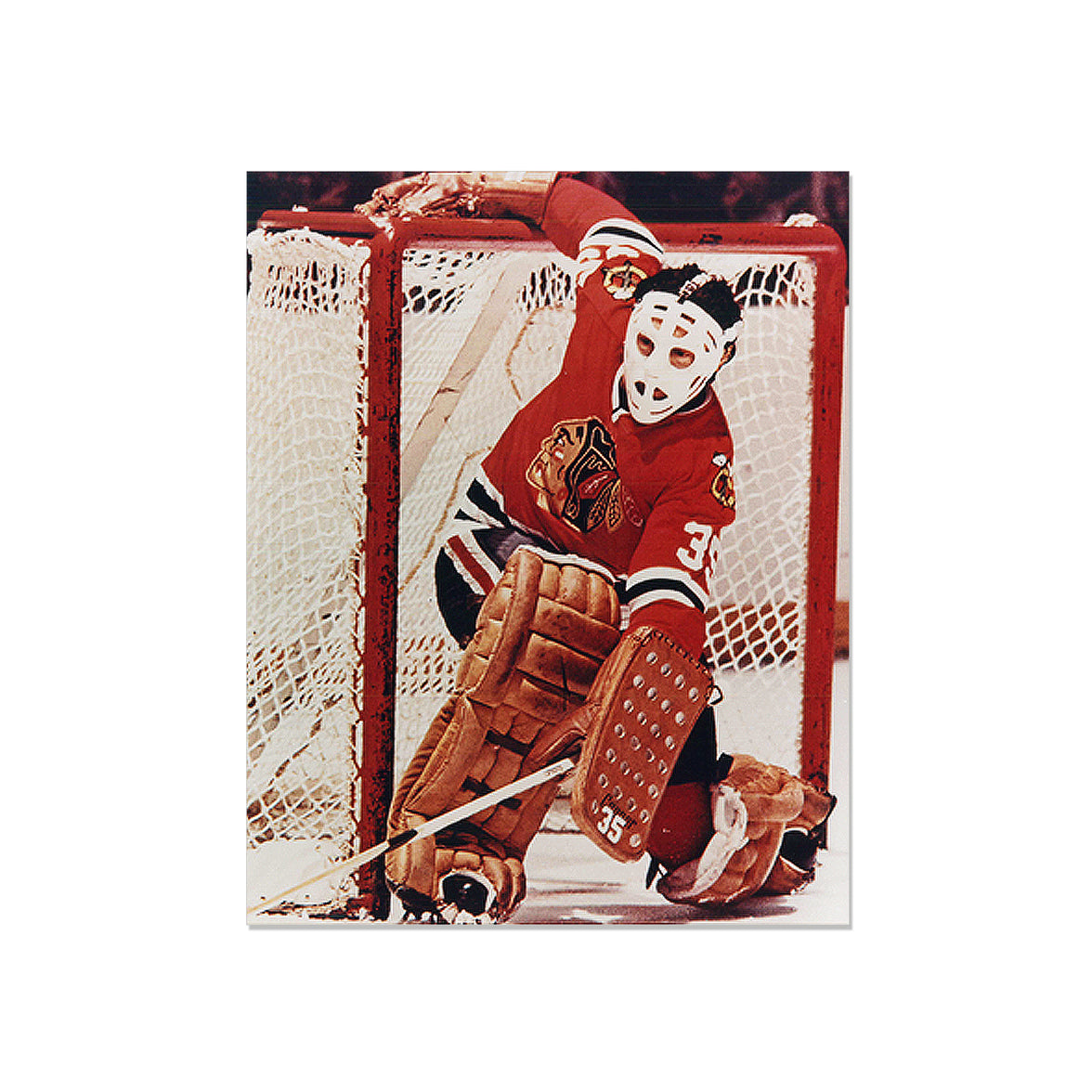 Tony Esposito Chicago Blackhawks Engraved Framed Photo - Action - Heritage Hockey™
