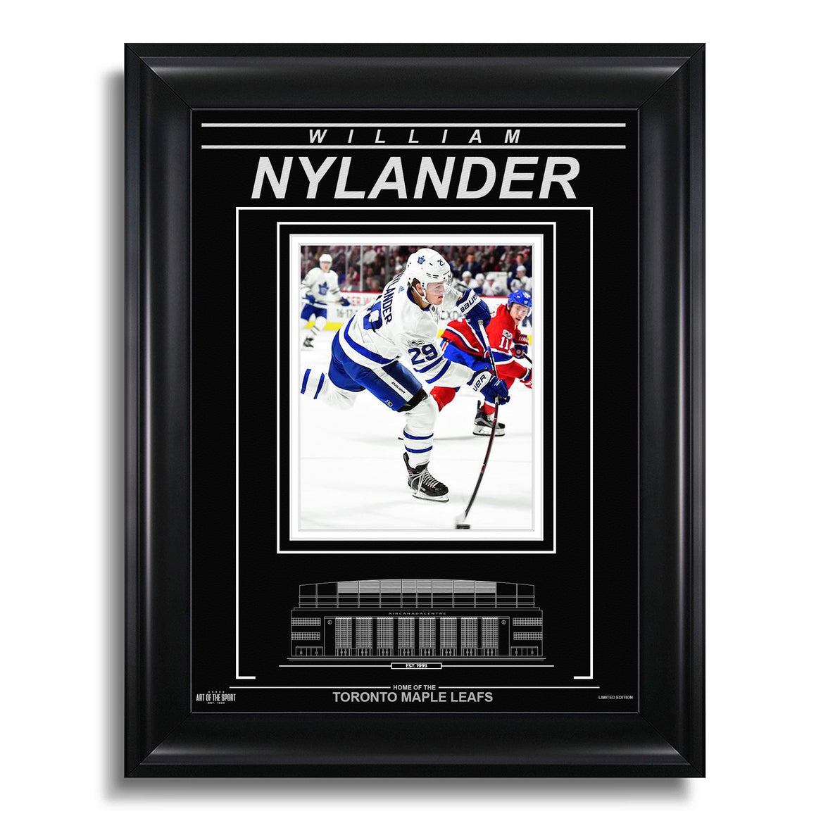 William Nylander Toronto Maple Leafs Engraved Framed Photo - Action Flex - Heritage Hockey™