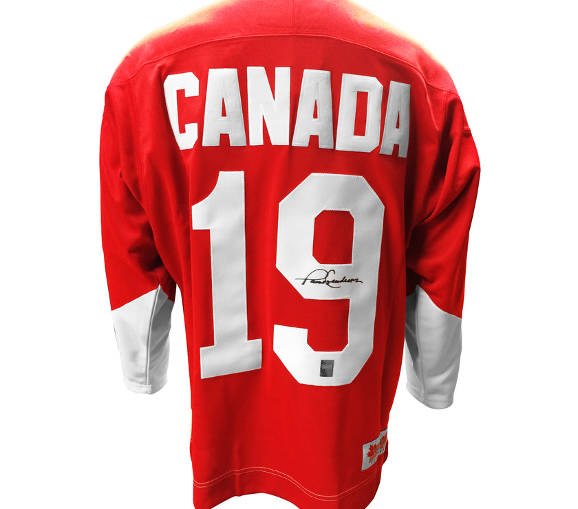 Paul Henderson Signed Team Canada 1972 Summit Series Home Red Jersey